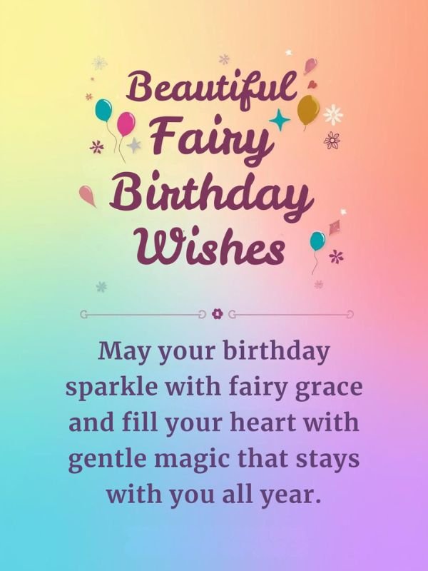 Beautiful Fairy Birthday Wishes