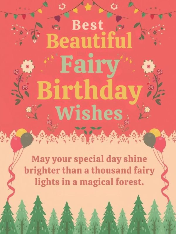 Best Beautiful Fairy Birthday Wishes