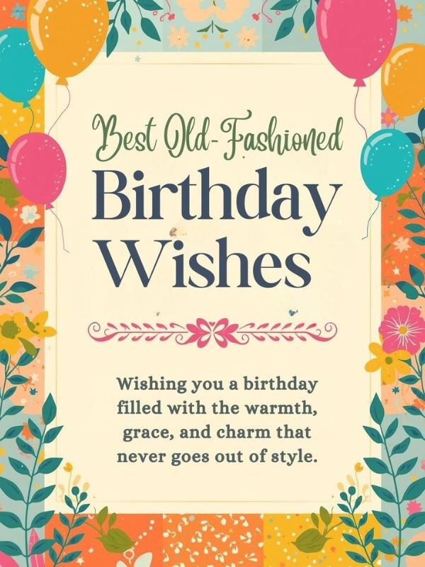 Best Old Fashioned Birthday Wishes