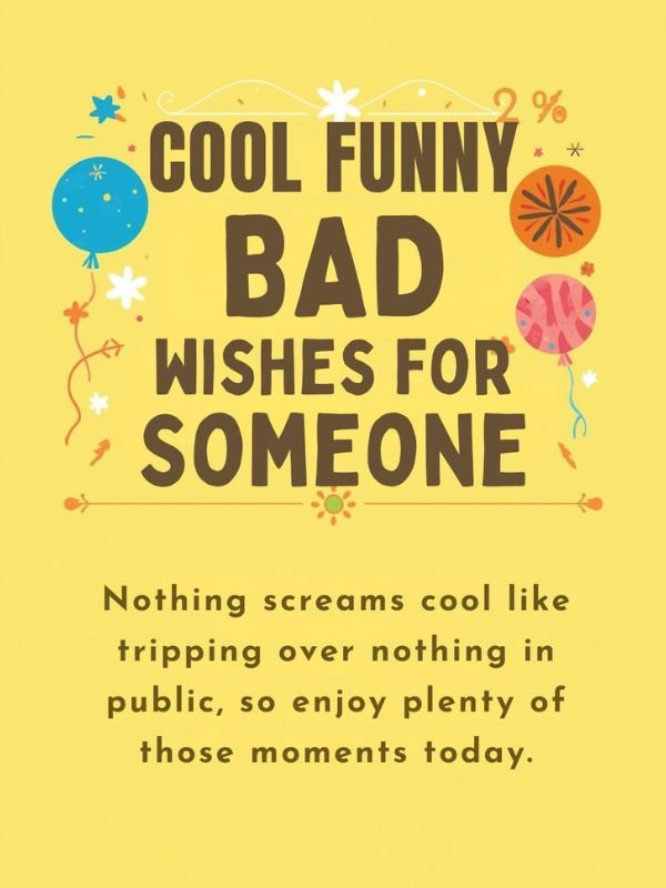 Cool Funny Bad Wishes for Someone 