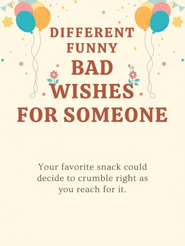 Different Funny Bad Wishes for Someone