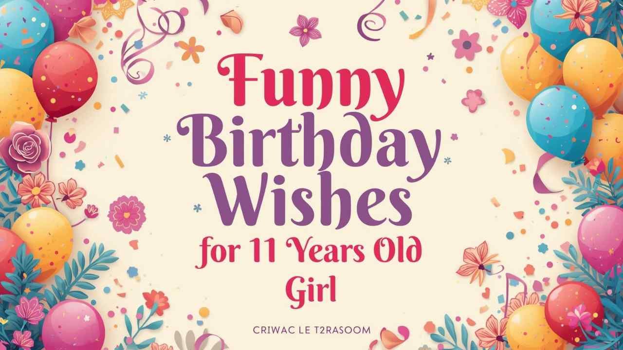 funny birthday wishes for 11 years old girl