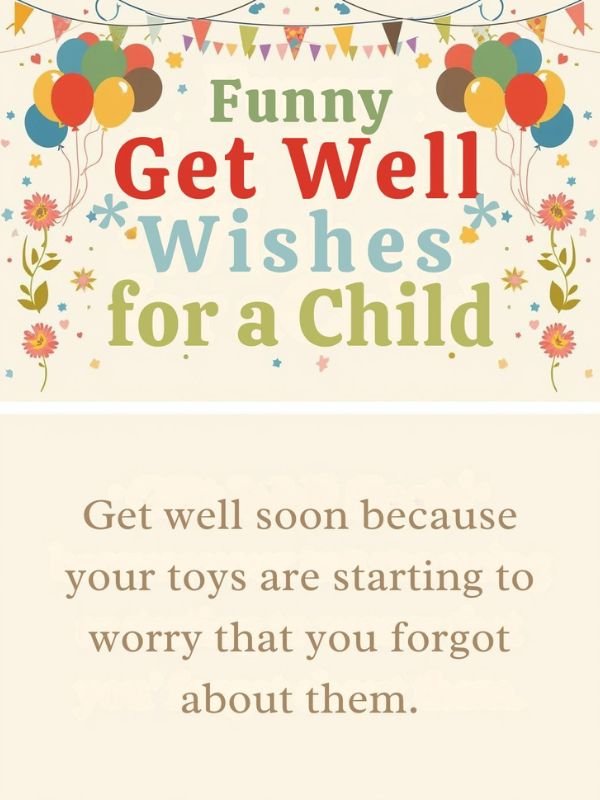 Funny Get Well Wishes for a Child