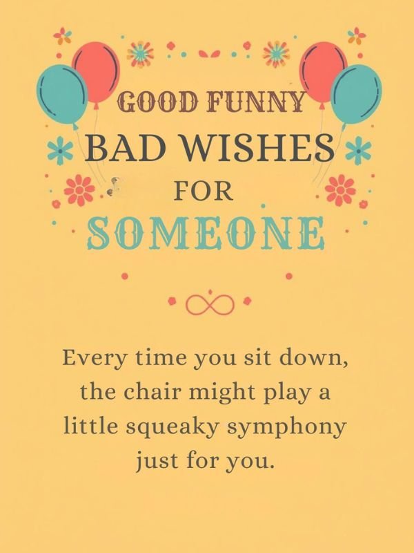 Good Funny Bad Wishes for Someone