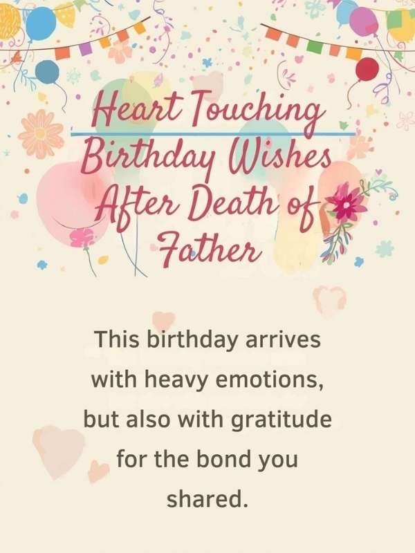 Heart Touching Birthday Wishes After Death of Father