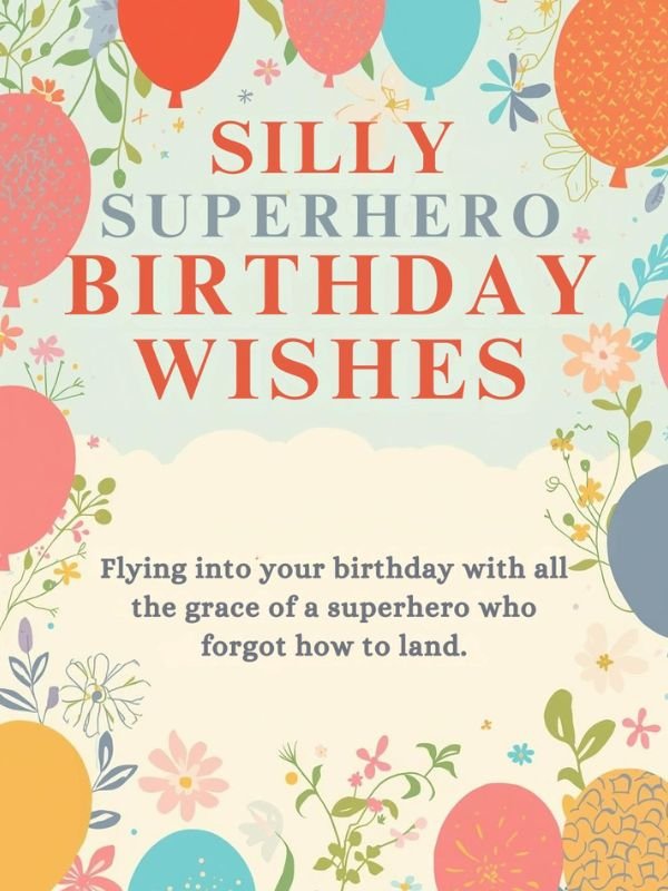   Silly Superhero Birthday Wishes