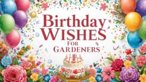 birthday wishes for gardeners