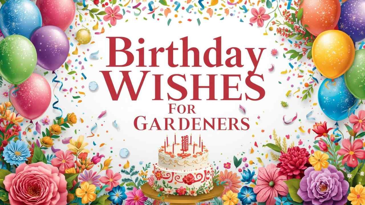 birthday wishes for gardeners