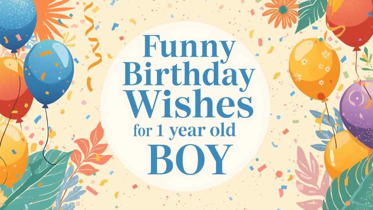 funny birthday wishes for 1 year old boy