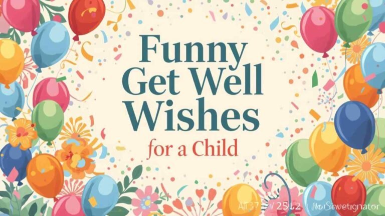 funny get well wishes for a child