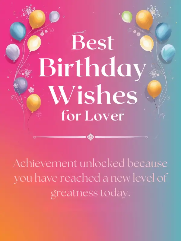 Best Surprise Birthday Wishes for Lover