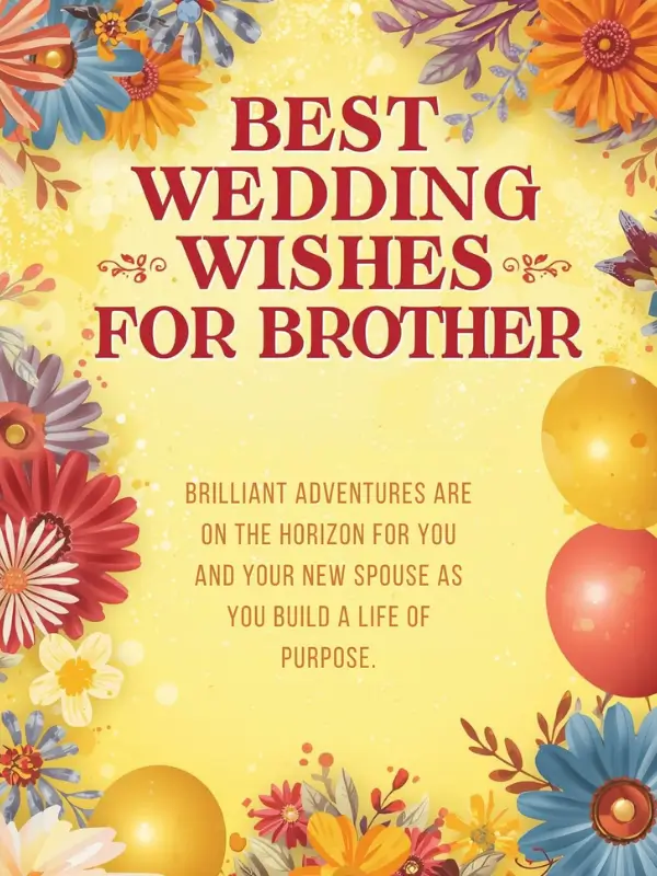 Best Wedding Wishes For Brother
