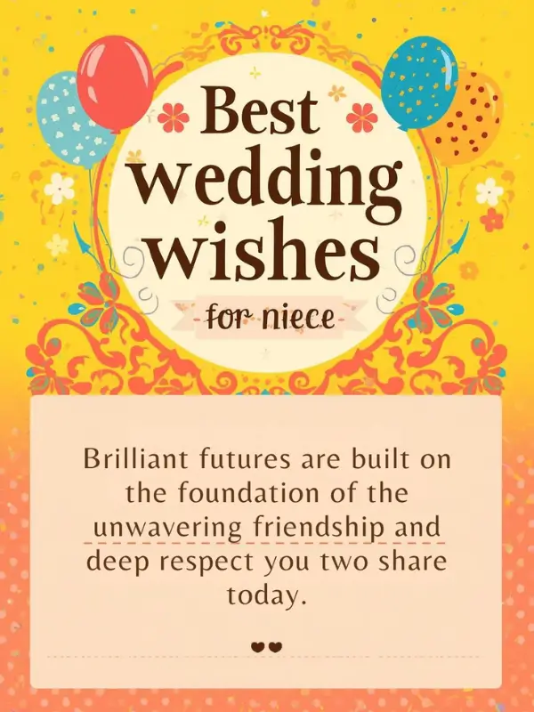 Best Wedding Wishes For Niece