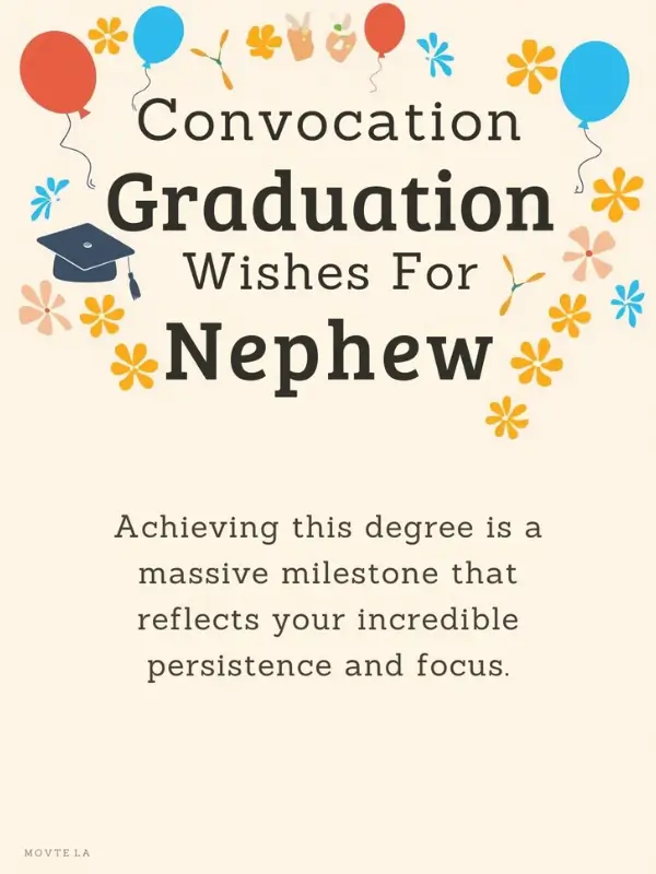 Convocation Graduation Wishes For Nephew