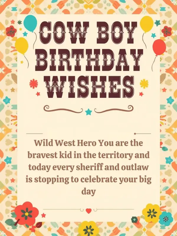 Cow Boy Birthday Wishes