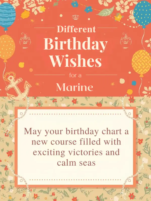 Different Birthday Wishes for a Marine