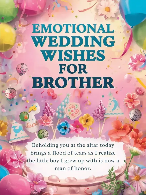 Emotional Wedding Wishes For Brother