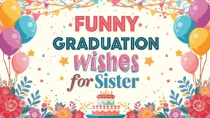 funny graduation wishes for sister