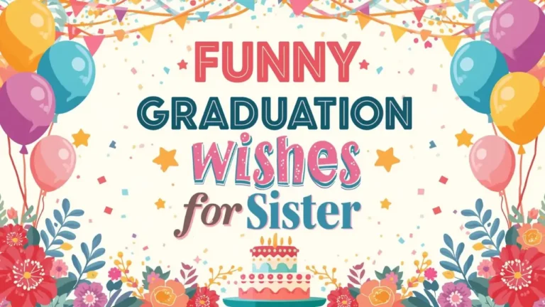 funny graduation wishes for sister