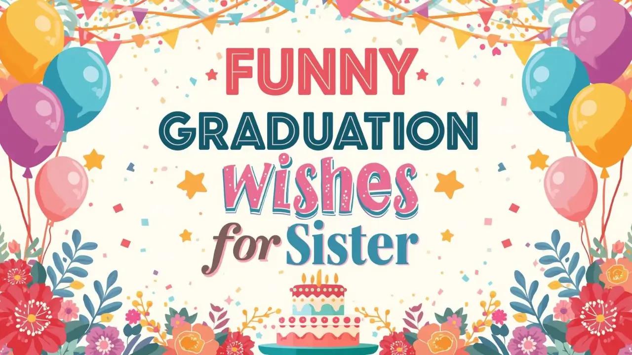 funny graduation wishes for sister
