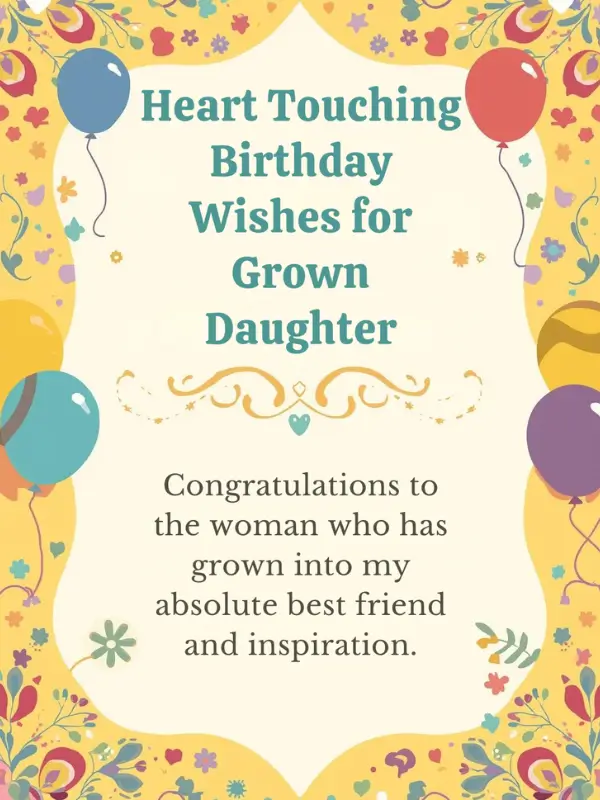 Heart Touching Birthday Wishes for Grown Daughter
