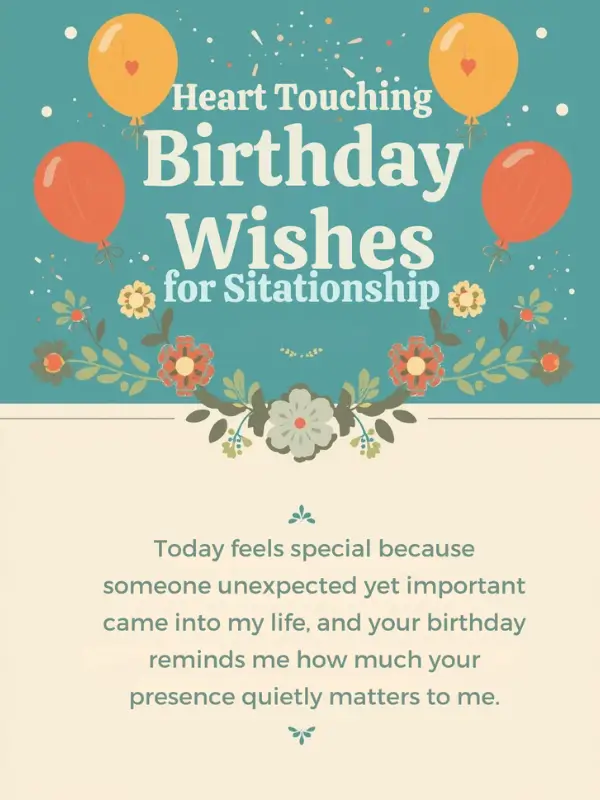 Heart Touching Birthday Wishes for Situationship