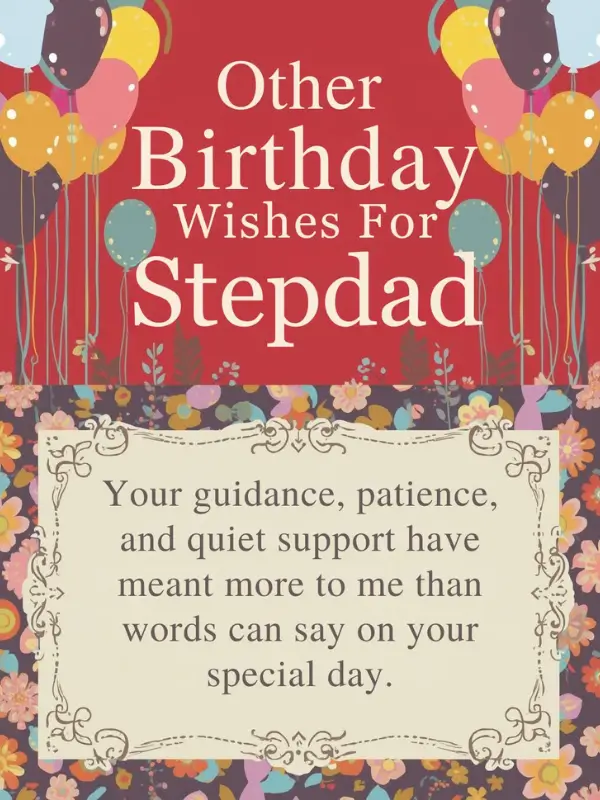 Other Birthday Wishes For Stepdad