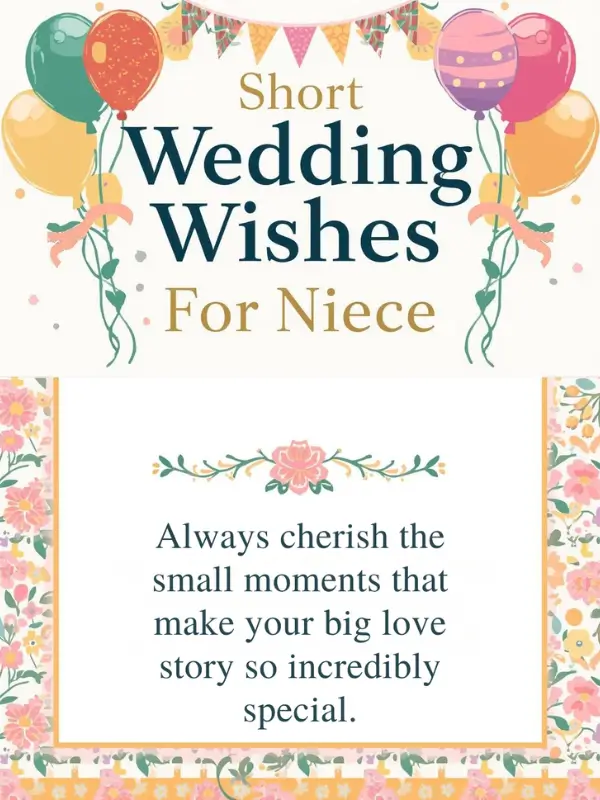 Short Wedding Wishes For Niece