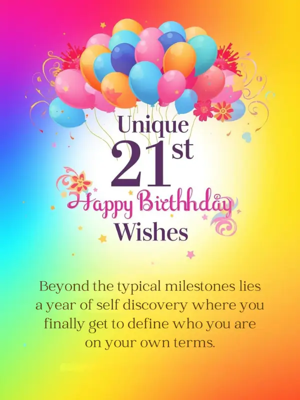 Unique 21st Happy Birthday Wishes