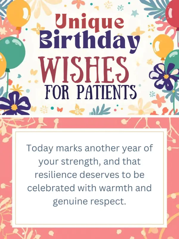 Unique Birthday Wishes for Patients