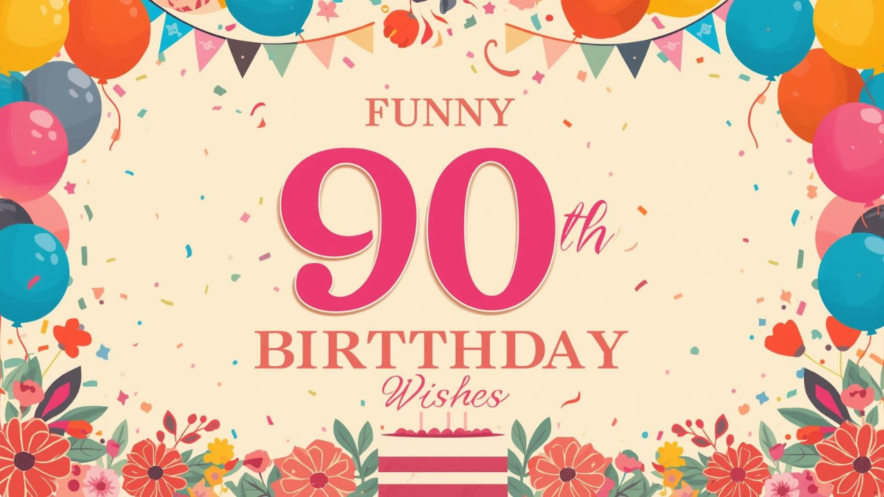 funny 90th birthday wishes