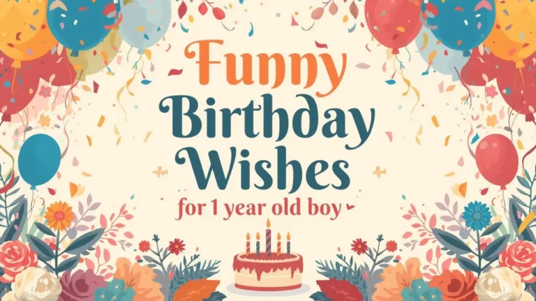 funny birthday wishes for 1 year old boy