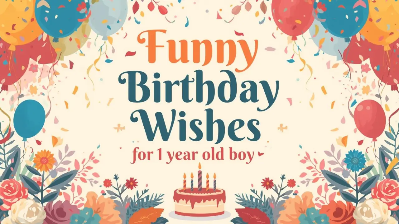 funny birthday wishes for 1 year old boy