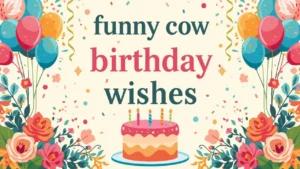 funny cow birthday wishes