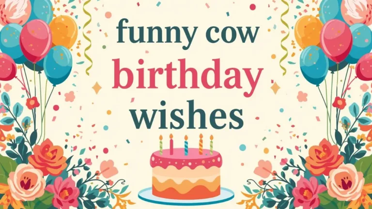 funny cow birthday wishes