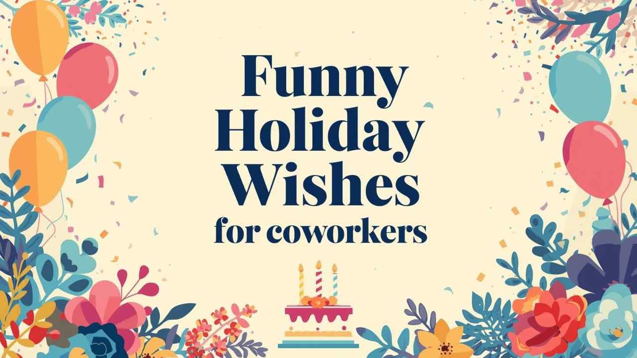funny holiday wishes for coworkers