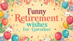 funny retirement wishes for coworker
