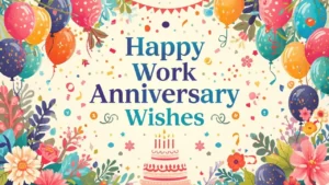 happy work anniversary wishes