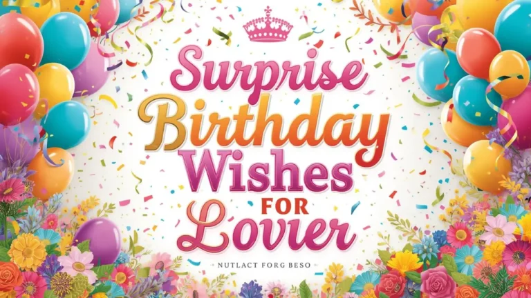 surprise birthday wishes for lover