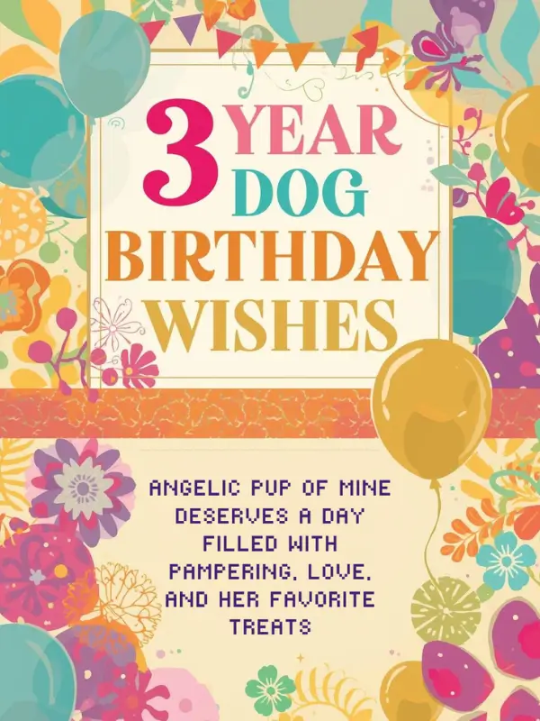 3 Year Dog Birthday Wishes
