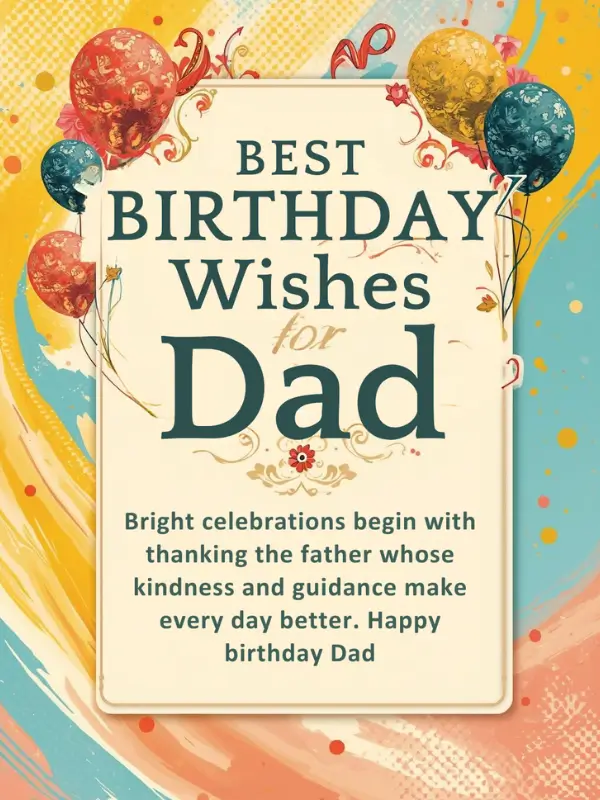 Best Birthday Wishes for Dad