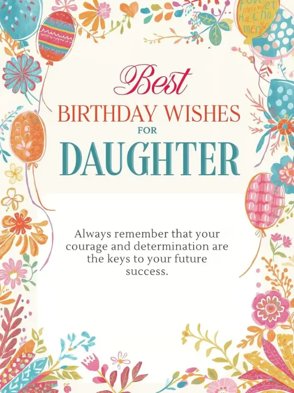 Best Birthday Wishes for Daughter