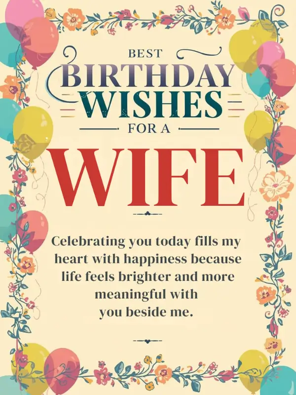 Best Birthday Wishes for a Wife
