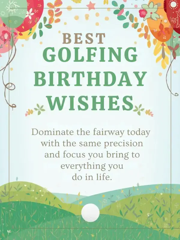 Best Golfing Birthday Wishes