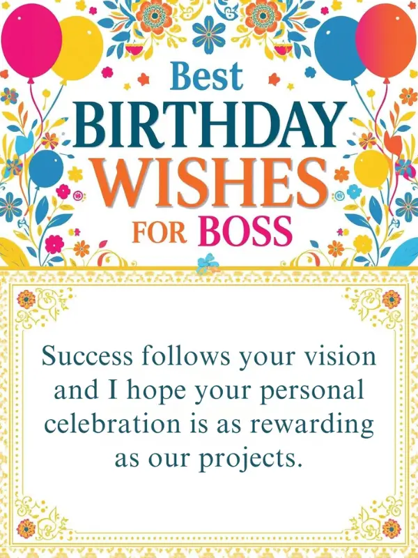 Best Birthday Wishes for Boss