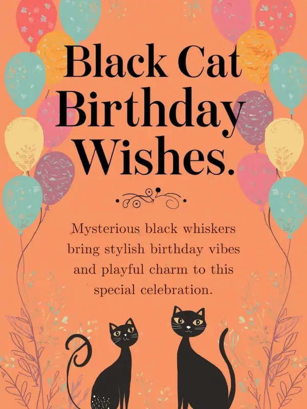 Black Cat Birthday Wishes