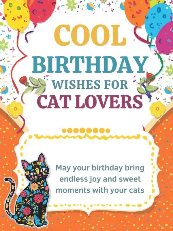 Cool Birthday Wishes for Cat Lovers
