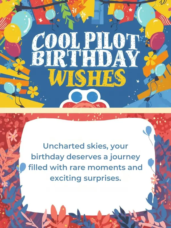 Cool Pilot Birthday Wishes