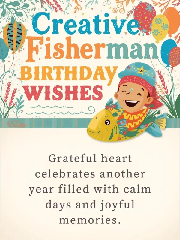 Creative Fisherman Birthday Wishes
