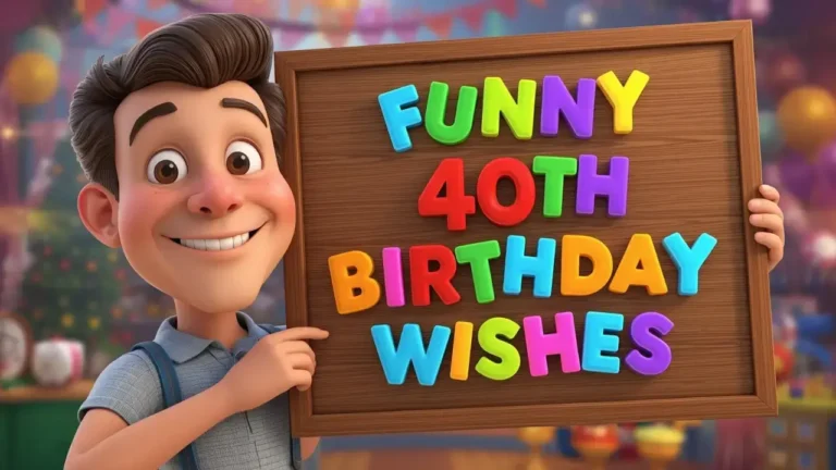 funny 40th birthday wishes